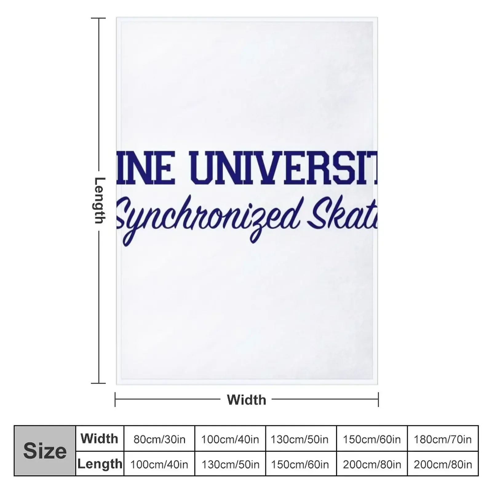 Trine University Synchronized Skating Throw Blanket funny gift Polar Flannel Blankets