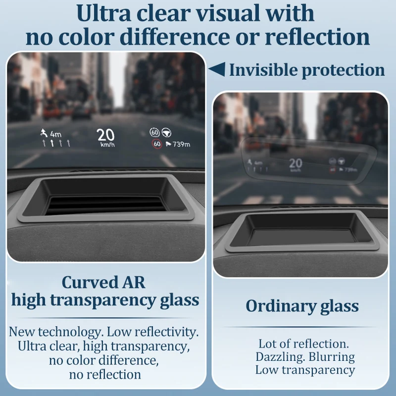 LINNUNU For Geely Atlas II Starray Car HUD Display Protective Cover Head Up Display Protective Frame Boyue L 2025 Accessories