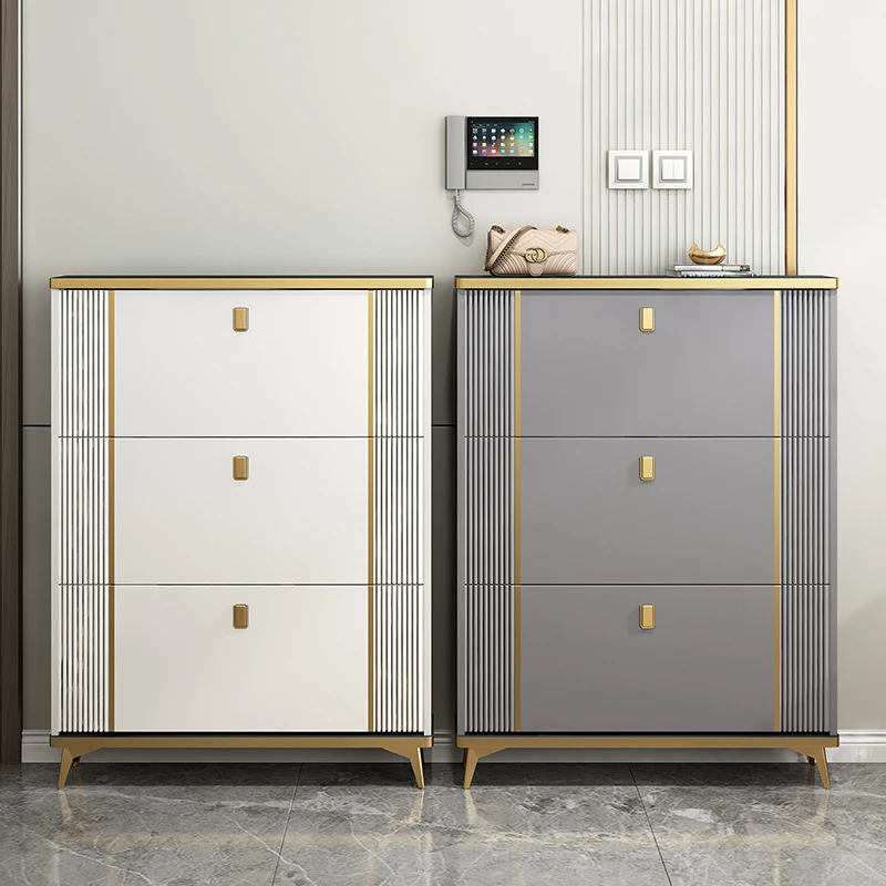 Luxury Modern Shoe Cabinets Storage Bedroom Loset Vertical Shoe Cabinets Mobile Shelves Zapatero Entrance Hall Furnitures