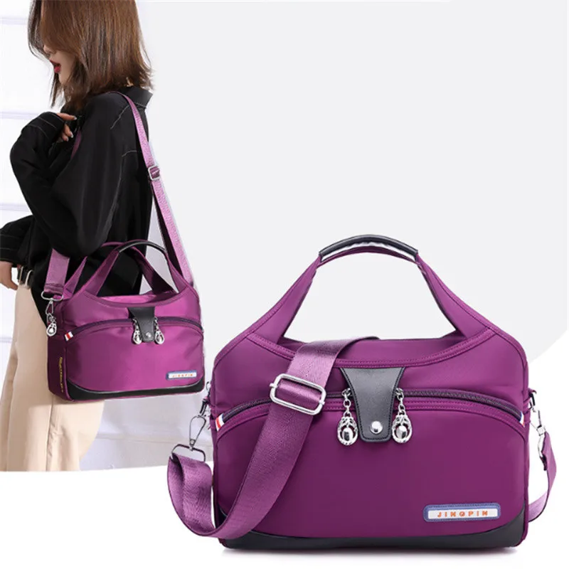 

2024 New Fashion Oxford Handbag For Women Nylon Large Capacity Canvas Bag Female shoulder Messenger bag