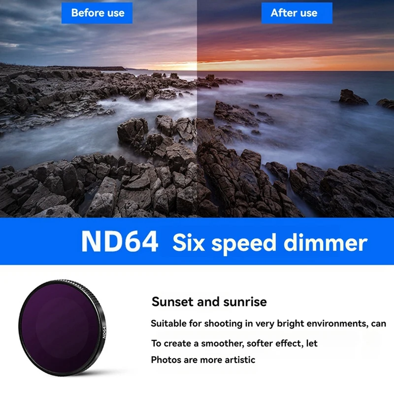 مجموعة فلتر كاميرا حركة لـ Insta360 ، Go 3S ، uf CPL ، ND8 ، ND16 ، ND32 ، ND64 ، مجموعة ملحقات