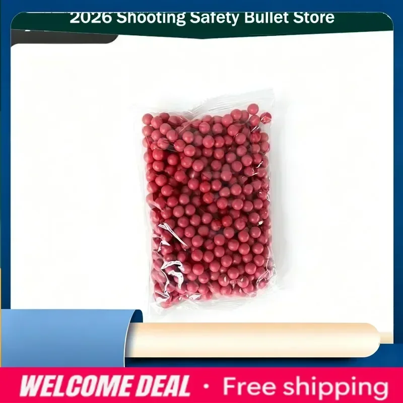 2026 2030 For Cool 500Pcs 7mm Soft Solid Bullet Balls, High Elastic Non-fracture Red Round Refill Beads Universal Accessories