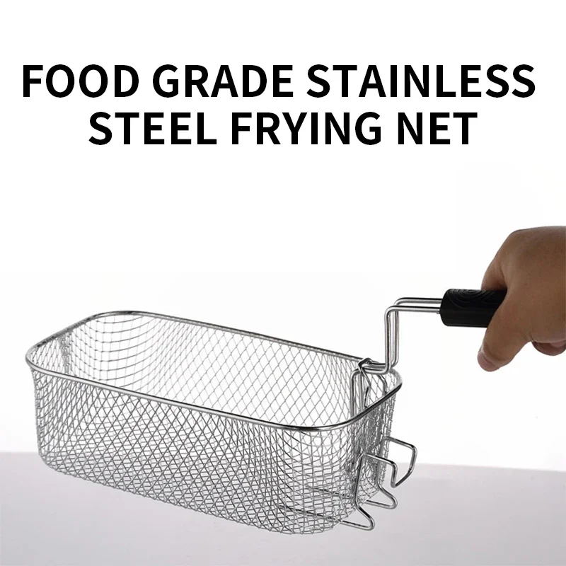 NF Electric Fryer 6L Household French Fries Machine Fryer Commercial Fries Fried Chicken Small Fryer Set Frying Skewers Pot