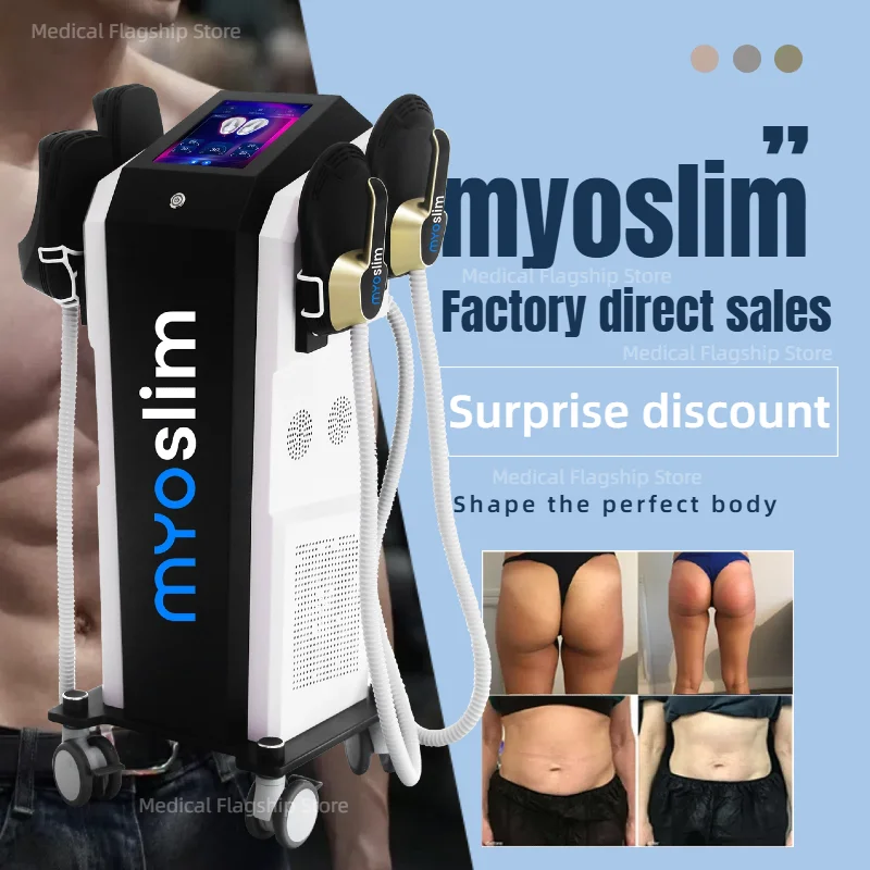 MYOslim Body Sculpt Machine RF Sculpting Weight Loss Burning Fat Slimming Muscle Stimulation Equipment 6500W