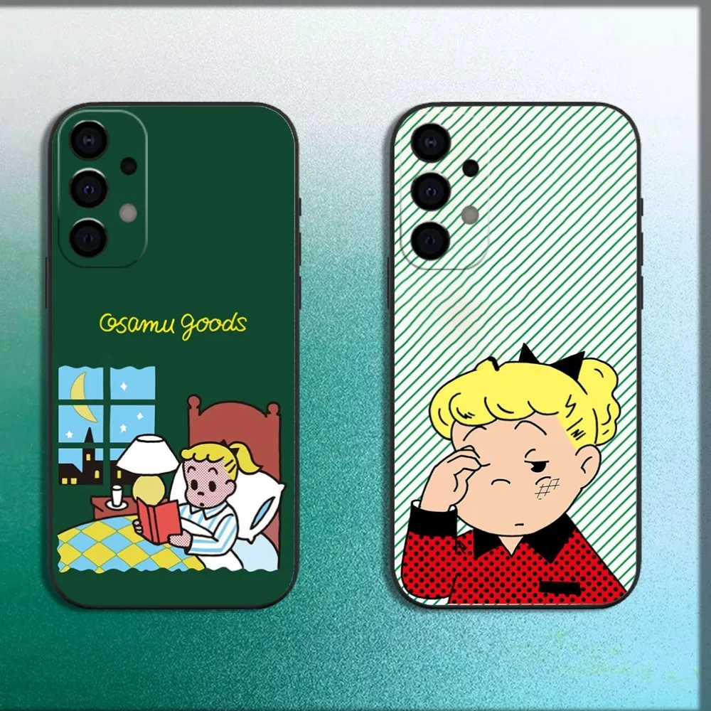 

O-Osamu Harada illustrator Phone Case For Samsung Galaxy A13,A21s,A22,A31,A32,A52,A53,A71,A80,A91 Soft Black Cover