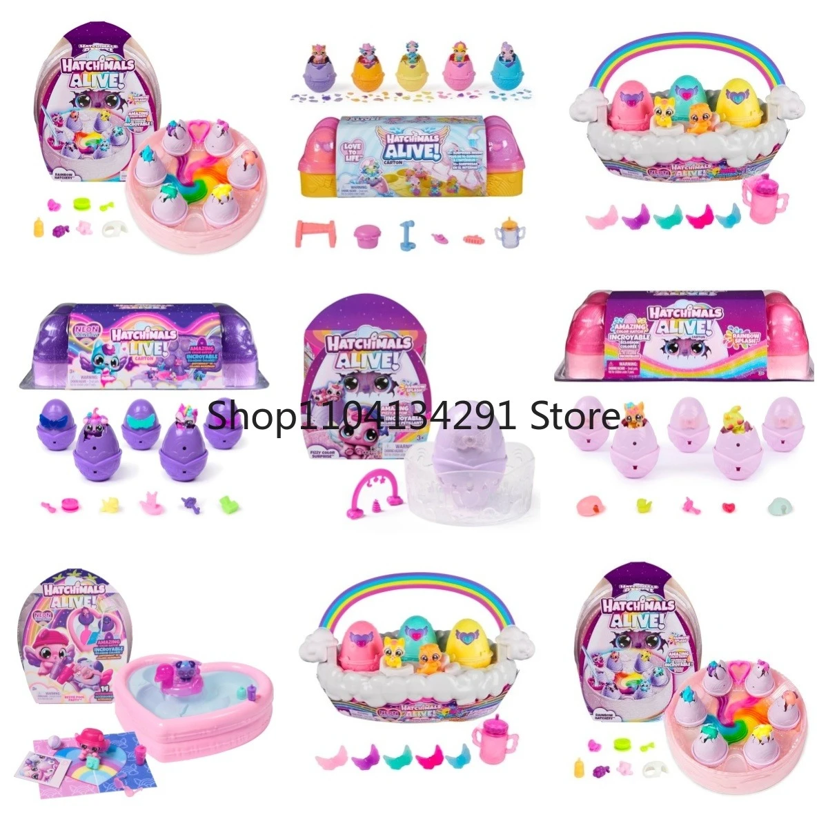 Оригинальный Hatchimals Alive Magic Egg Hatching Rainbow Magic Pet слепая коробка Twin Рождественский подарок игрушка