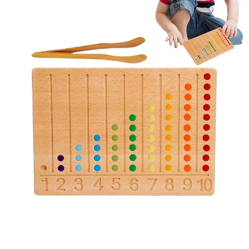 Jeu de société de perles pour maternelle, jouet de comptage de perles mathématiques, jouets d'apprentissage créatifs préscolaires polyvalents