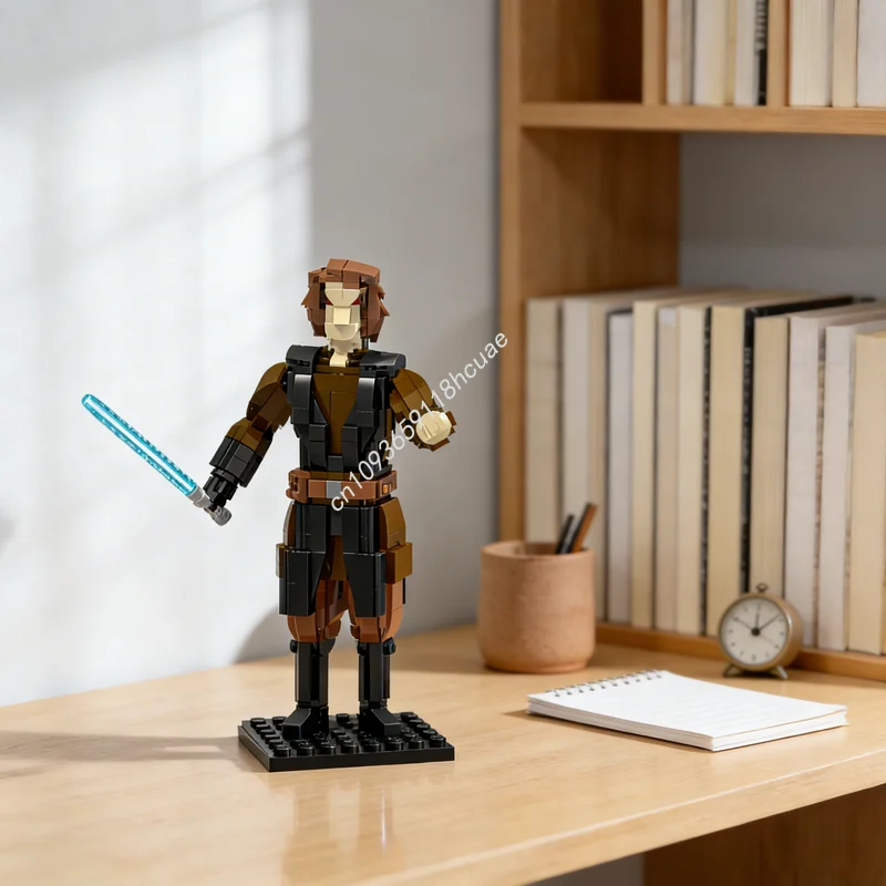 638 elementów MOC Star Battle Anakin Skywalker Figurka Model Klocki Konstrukcyjne Architektura Zabawka Edukacyjna Cegły Prezent na Boże Narodzenie dla Dzieci