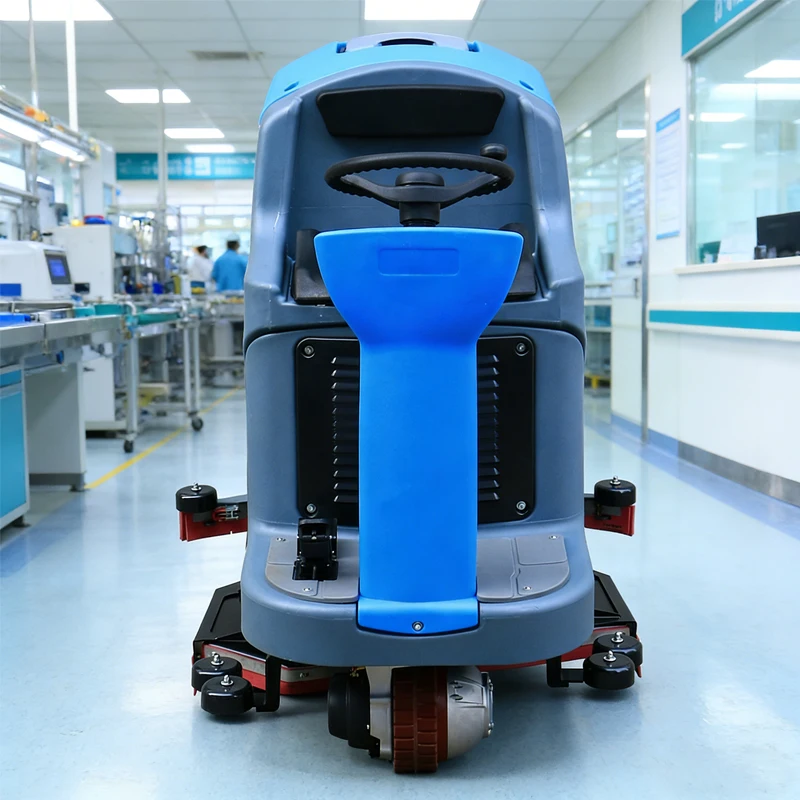 Professional New Electric Automatic Industrial Hard Surface Cold Water Cleaning 1550W Ride-on Floor Scrubber