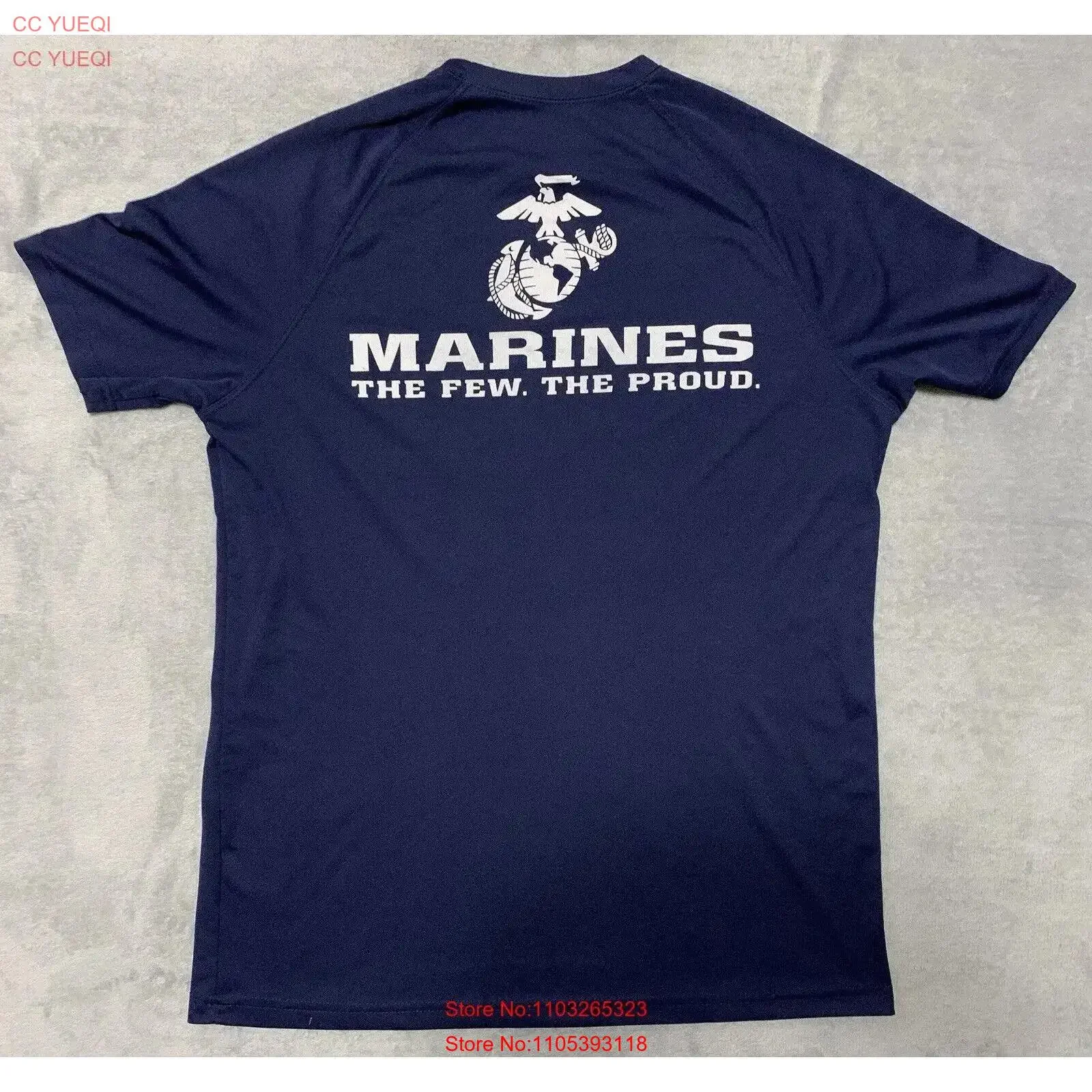 USMC U S Marines T Shirt Men Size L Large Blue  vintage Washed Versatile streetwear Top For Everyday Wear Soft Slightly Unisex