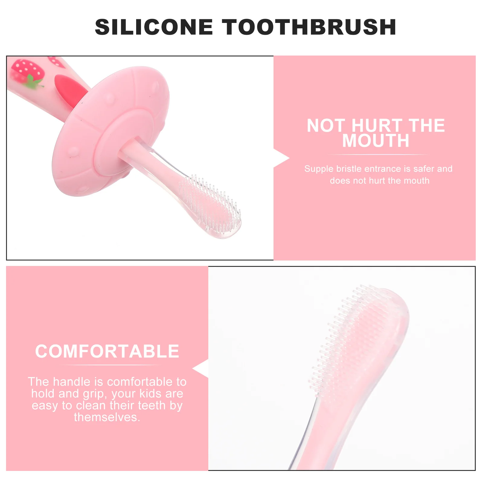 

Creative Design Toothbrush Soft Baby Toothbrushes Dental Caries Prevention Travel for PC Material