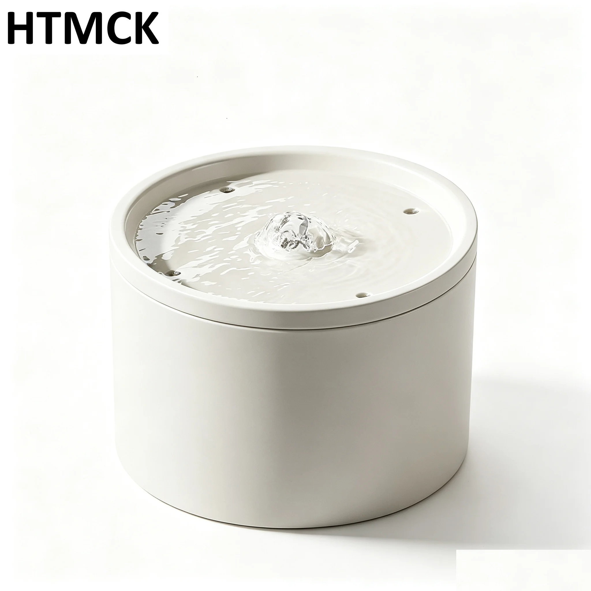 1L Ceramic Pet Water Fountain, Ultra Quiet 5V USB Cat Water Dispenser, Fully Detachable for Cleaning, Automatic Drinking