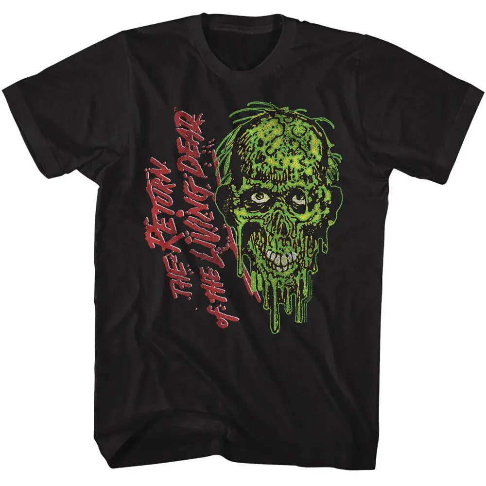 

Return Of The Living Dead Tarman Face & Movie Logo Men's T Shirt Scary Merch