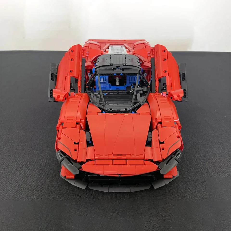 3778PCS Ferraried Daytoinai SP3 42143 Supercar Model Building Blocks Bricks Toys For Boys Girls Christmas And Birthday Gifts