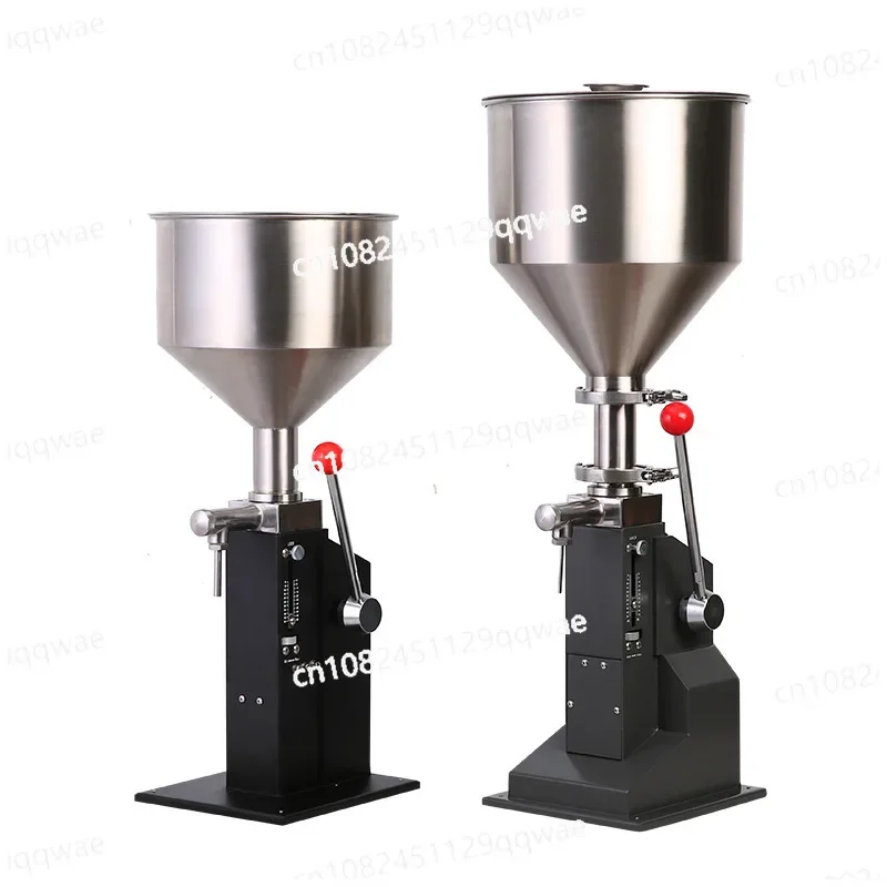 Stainless steel products connected to small packaging machinery handle filling machine, manual liquid paste  machine 5-100ml