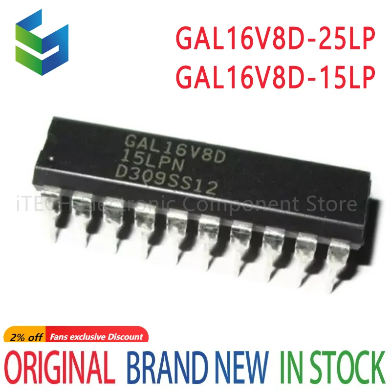 5pcs GAL16V8D GAL16V8D-25LP GAL16V8D-15LP GAL16V8 DIP-20 In Stock