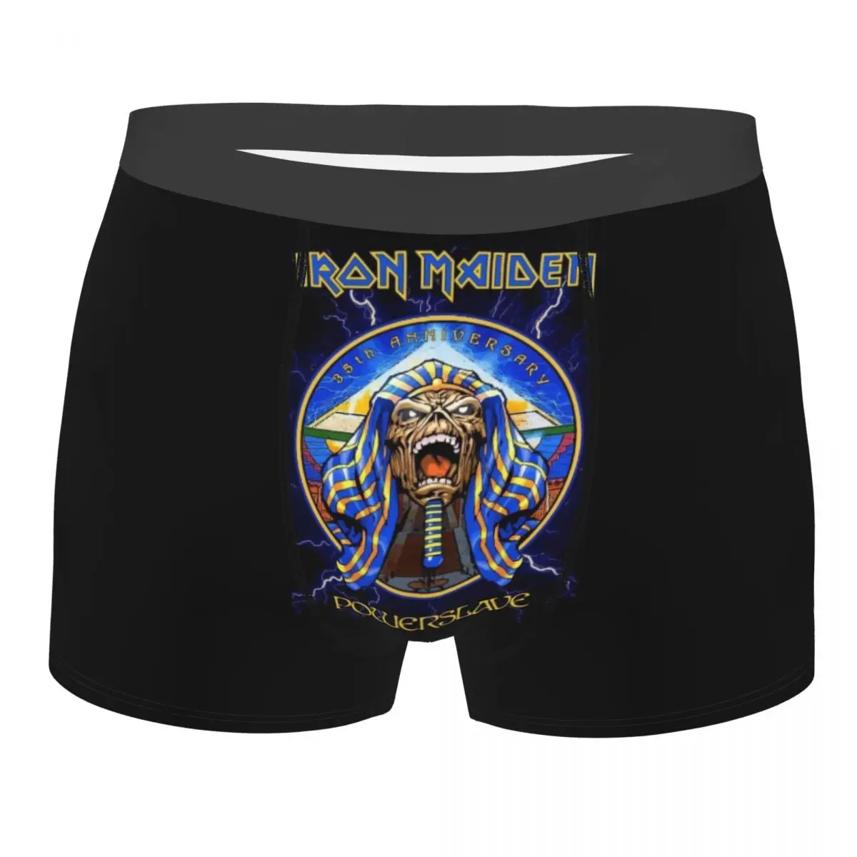 

Custom Iron Maidens Heavy Metal Rock Underwear Men Print Boxer Shorts Panties Briefs Soft Underpants