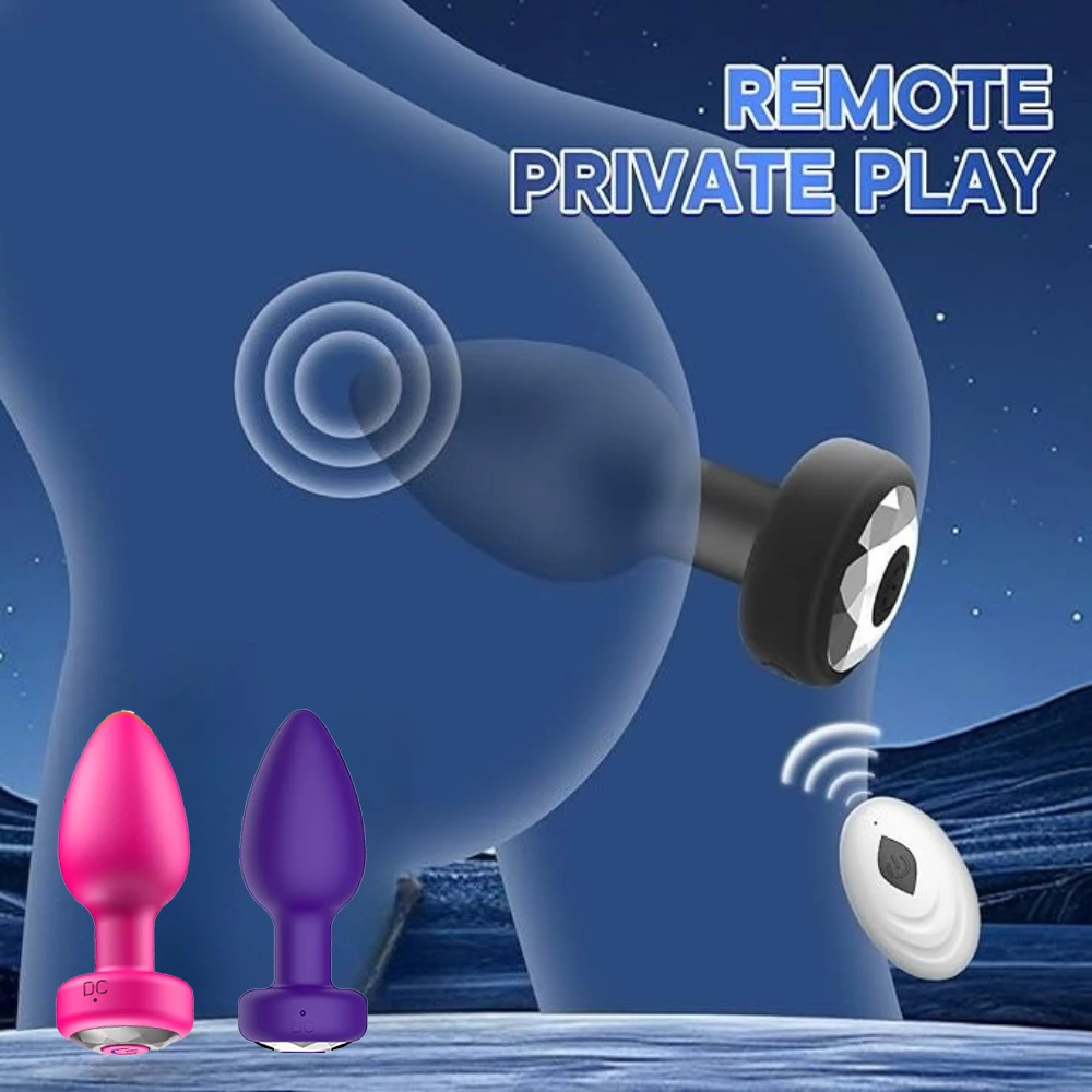 لعبة الجنس الشرجي هزاز للنساء التحكم عن بعد بعقب المكونات مع 10 طرق تهتز جهاز تدليك للبروستاتا سيليكون محفز الإناث ﻿