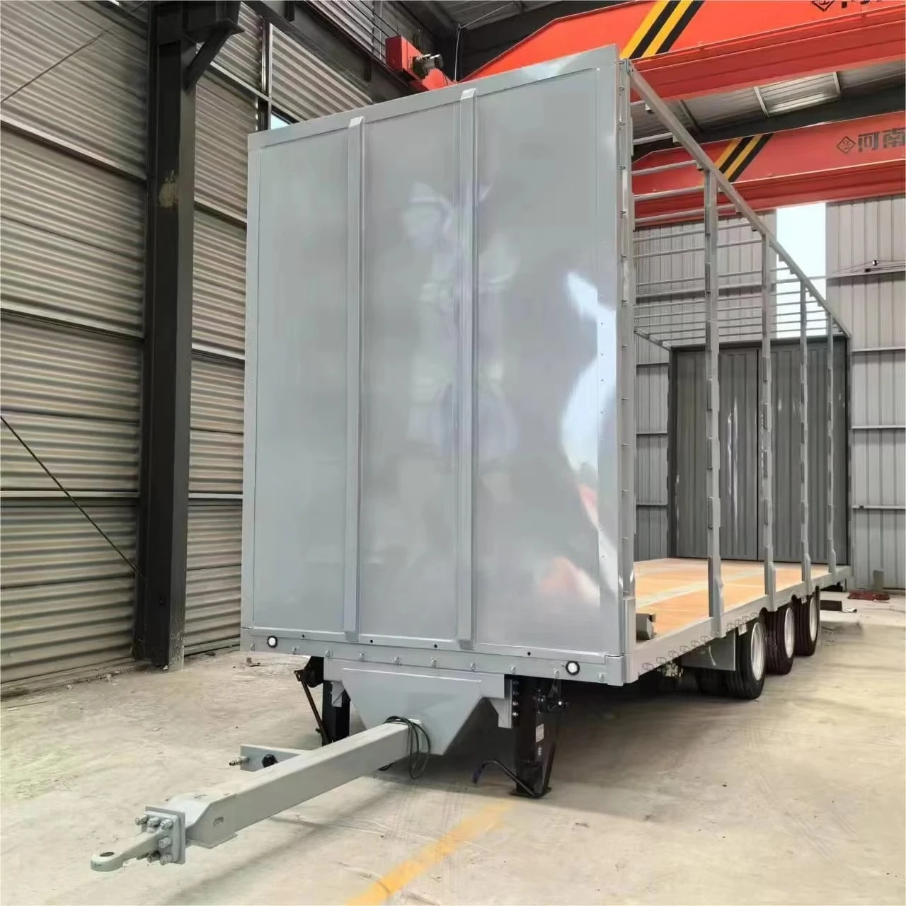 Low Price 2/3/4 Axle Draw Bar Side Curtain Full Trailer 40-100 Tons Drawbar Towing Dolly Full Truck Trailer With Side Wall Stake