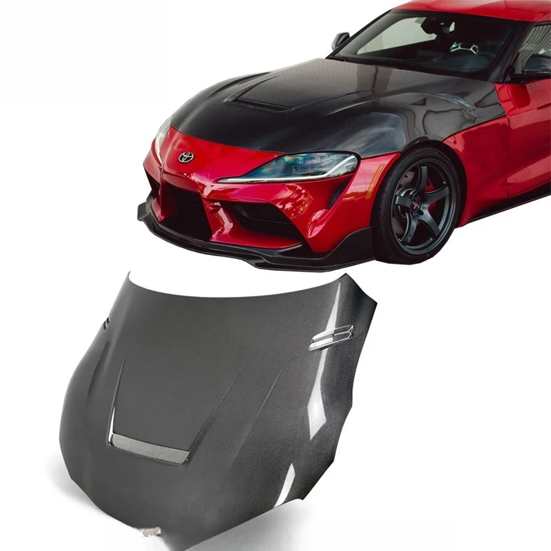 High Quality  Style Hood Carbon Fiber for Toyota Gr Supra A90 A91 Mk5  Hood Car Accessories  Carbon Bonnet Engine Cover