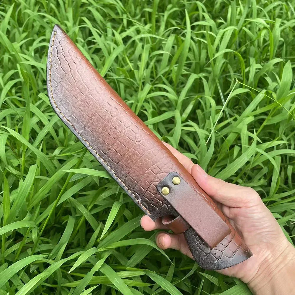 29.5cm Leather Case Fixed Knife Holsters Leather Sheath Scabbard Camp Tool Knife Cover Supplies For Hunting Knife Gift For Men