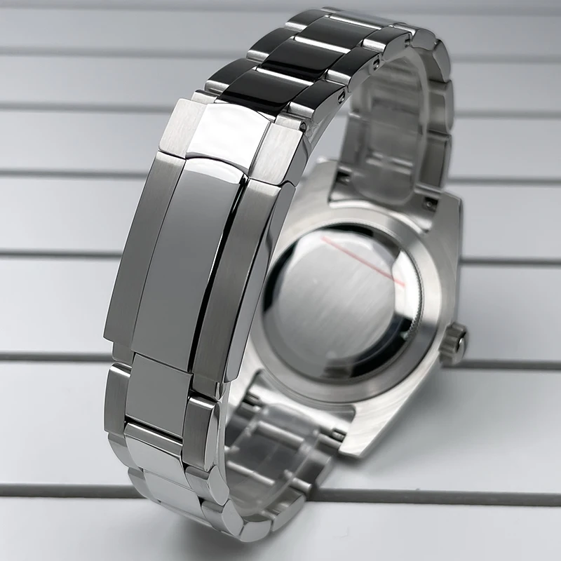 NH35 Case Lighting Green Gasket Bezel Stainless Steel OYS Bracelet Sapphire Glass SKX Mod Parts NH35 NH36 Movement Watch Case