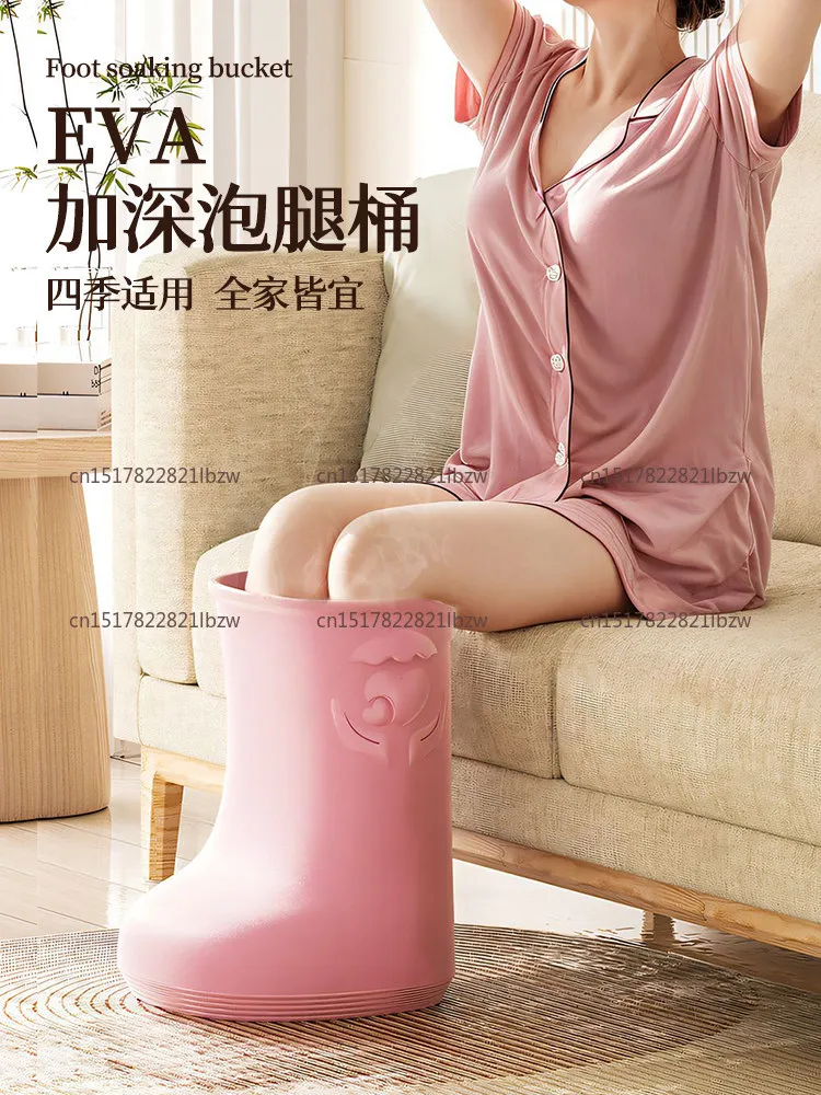 Green Foot Soaking Bucket Lian Kangshou Home Massage Bucket Boots Foot Soaking Bucket for Calf
