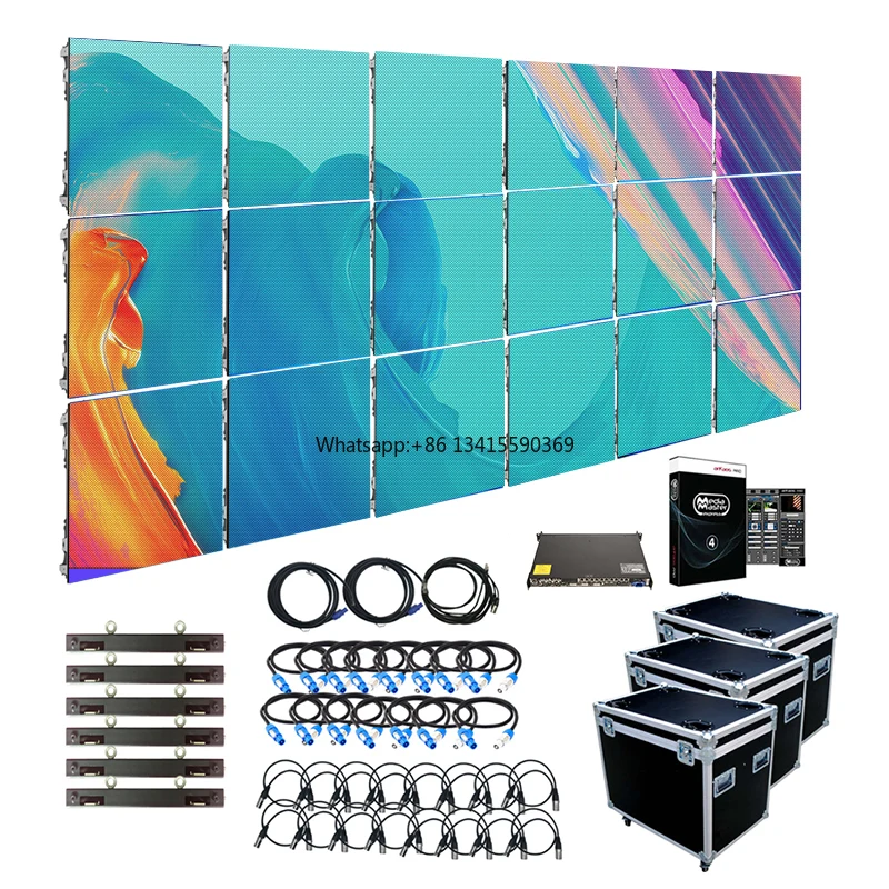 P3 LED Video Wall for Concert Stage Aluminum Truss LED Display HD Church Public Backdrops 2.9 Indoor LED Screen 500 X 500