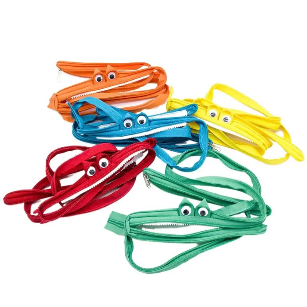 Сумка для губной помады на молнии с кроличьими ушками, мультяшная большая вместительная студенческая сумка-карандаш, косметичка, организация хранения на столе