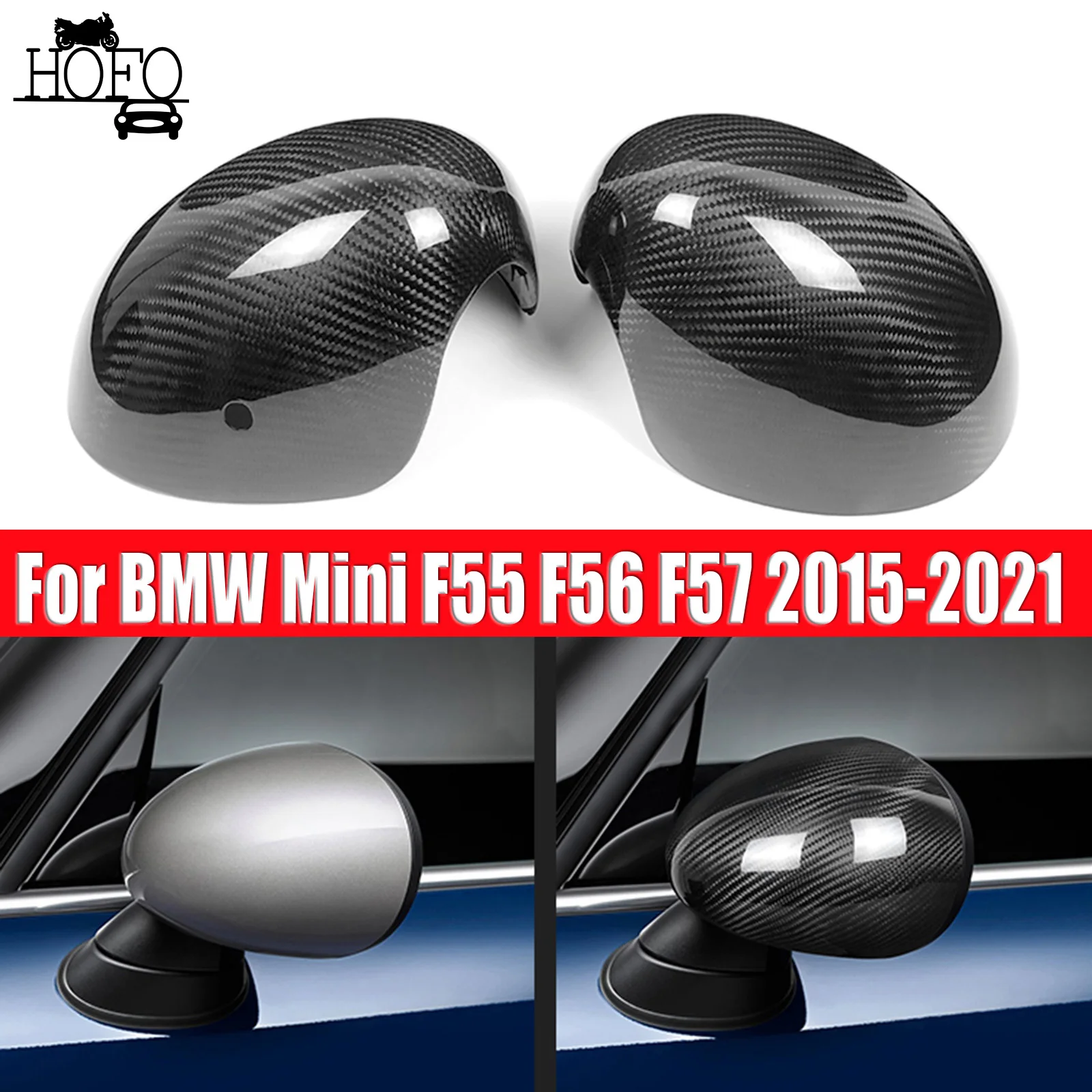 

For BMW Mini F55 F56 F57 2015-2021 Side Rear view Mirror Cover Caps