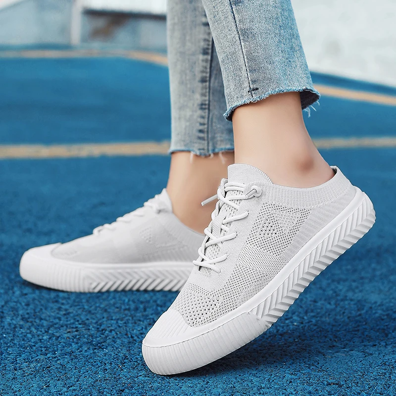 

HKDQ/летние парные носки для мужчин и женщин, легкие удобные мужские повседневные кроссовки с сеткой, дышащая полуспортивная обувь для мужчин