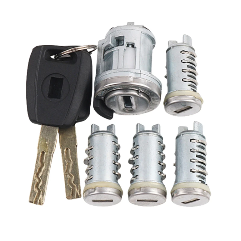 

XIEAILI OEM Full Set Lock Cylinder Ignition Lock Set For Fiat Palio Siena Perla Ducato SIP22 Blade Lock Cylinder K456