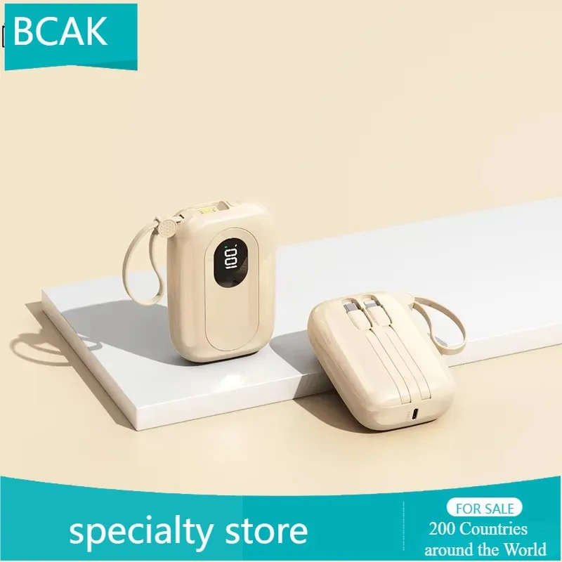 New BCAK Comes with Its Own Cable, The New Small Easter Egg Power Bank 10000mAh Fast Charging Mini Portable Mobile Power Supply