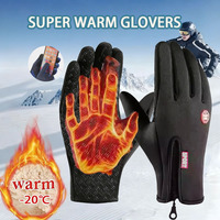 Winter Warm Gloves Touch Screen Windproof Cold-proof Cycling Gloves Men's Women's Running Hiking Skiing Gloves