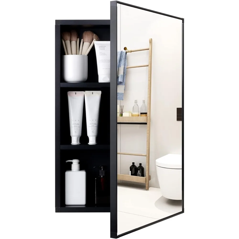 

Античный Домашний медицинский шкаф, черное зеркало для ванной комнаты с хранилищем, зеркальный шкаф настенный алюминиевый шкаф для хранения,