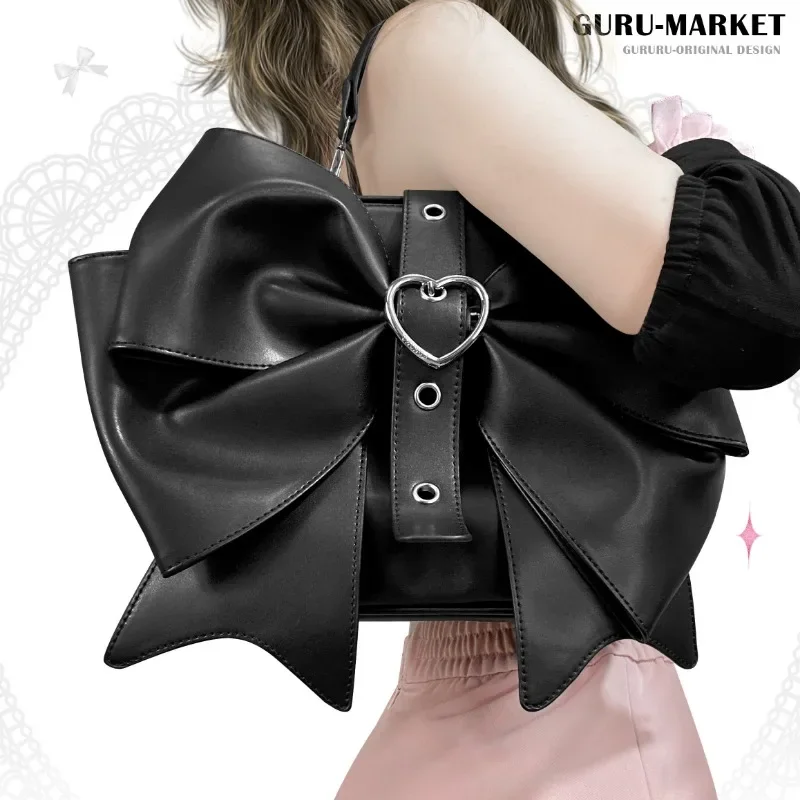 3way Lolita Bag 2024 Sweet Uniform Backpacks Teenage Girls Spring Elegant Bow JK Handbag Chic Designed Bolsas Mujer