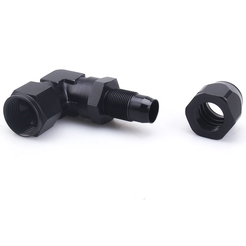 Straight 45 Degree 90 Degree Aluminum AN4 6 8 10 12 16 Forged Type Swivel Hose End Fitting Adapter Oil Cooler Fuel Line