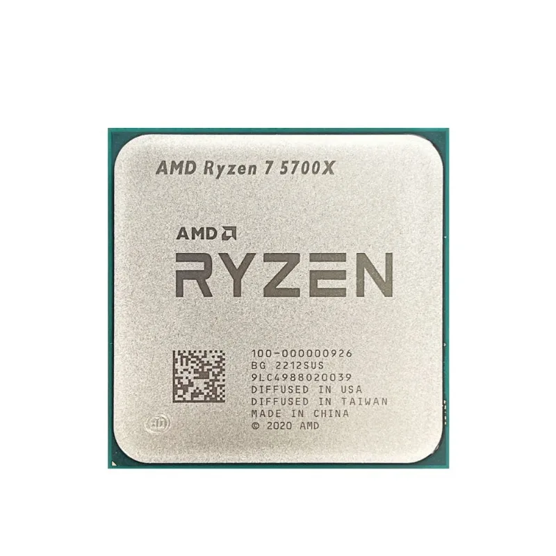 AMD Ryzen 7 5700X Processor 8-Core 16-Thread 3.4GHz Up to 4.6GHz 7NM 65W Socket AM4 DDR4 Desktop CPU Without Fan
