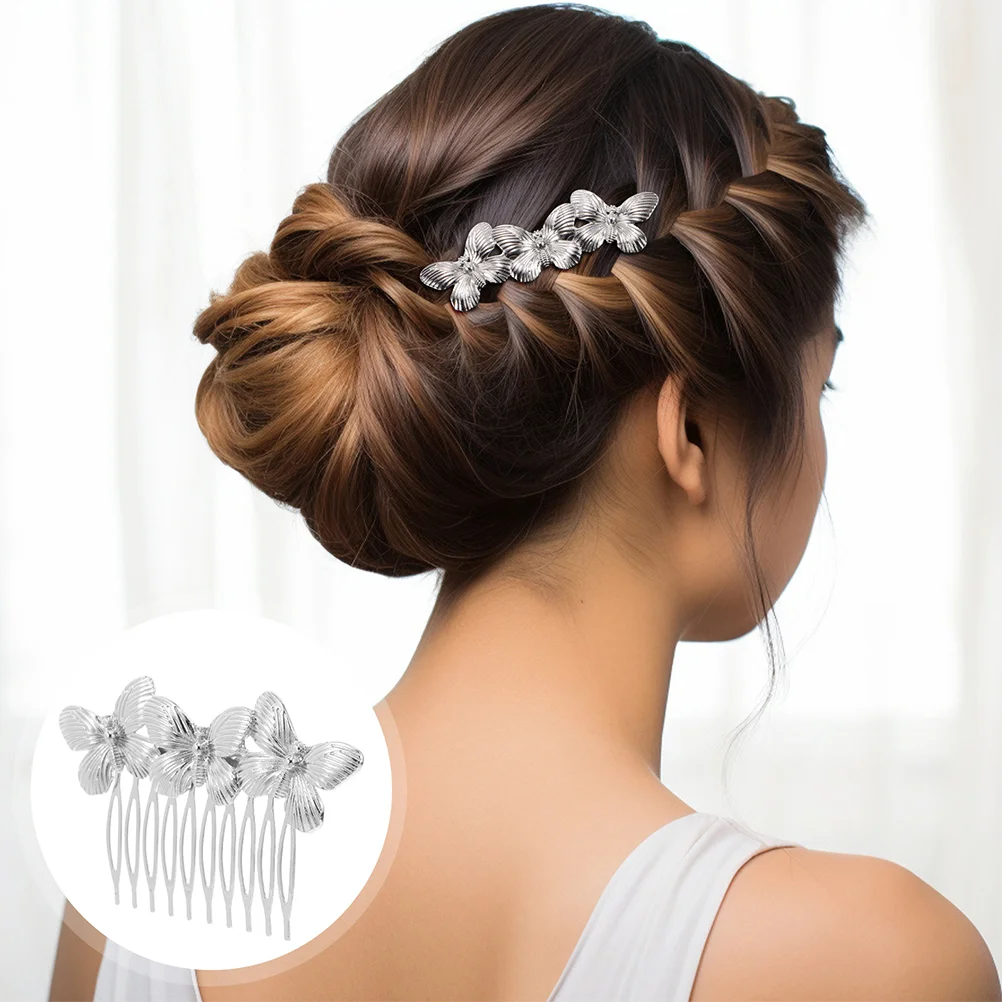 

2 Pcs Hair Accessories Side Comb Bridal for Women Jewelry Decorative Ware Girls
