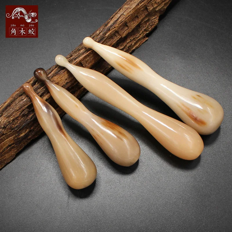 Horned Yak Horn Massage , Acupoint , Muscle Relaxation Stick, Handmade Model