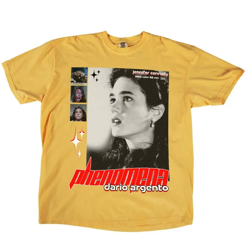 

Phenomena 1985 T-Shirt, Dario Argento T Shirt, 80s Horror Graphic T, Itallian Horror Merch, Unisex Goth Apparel