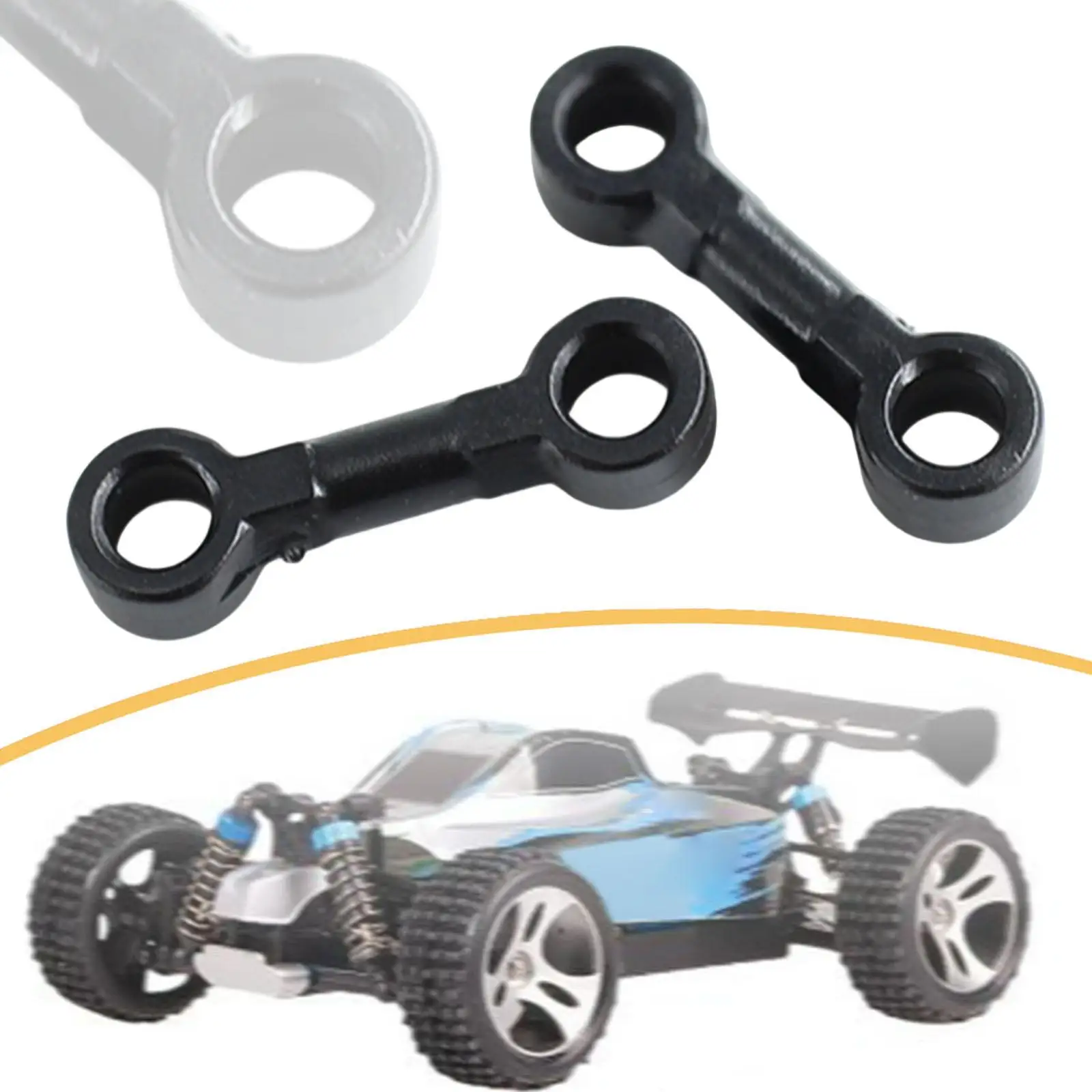 2x varillas de enlace de dirección para Wltoys 244016 piezas de coche RC juego de varillas de dirección de repuesto