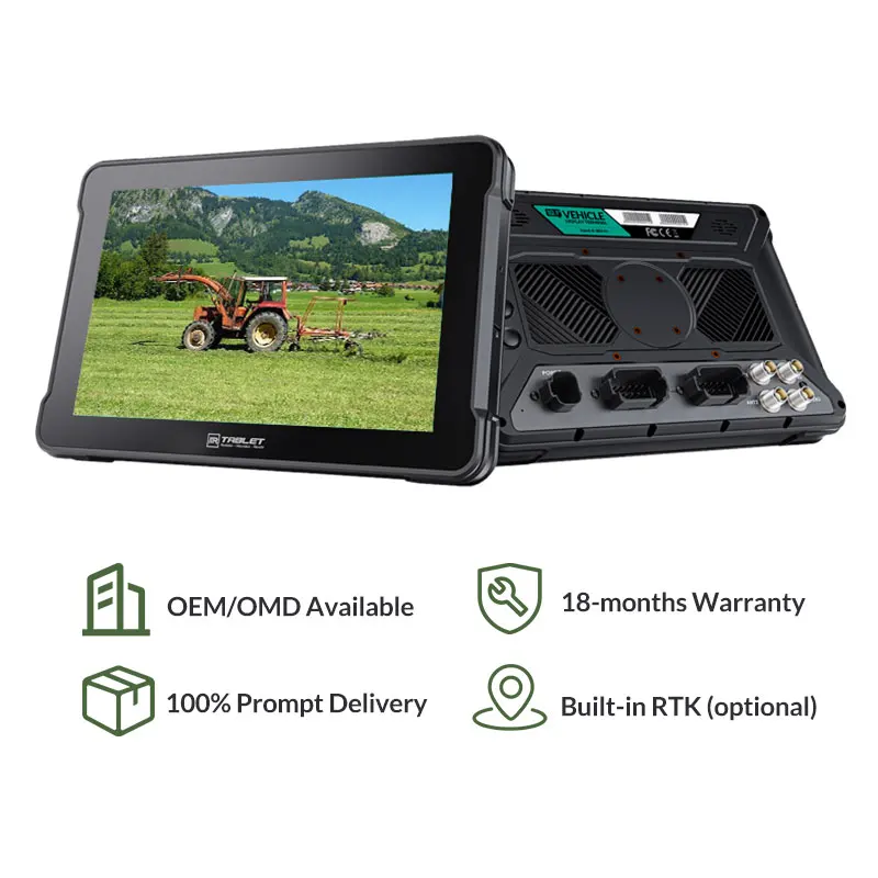 

10.1 Inch 1000 Nits Touch Screen Embedded Computer Industrial Android Rugged 4G GNSS Optional RTK Rk3399 for Agriculture