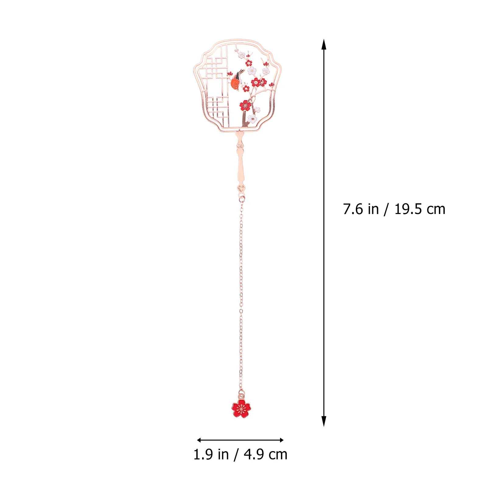 

Unique Retro Fan Bookmark Decorative Reading Page Flag Bookmarks Gifts Students Writers Readers Metal Thin Light