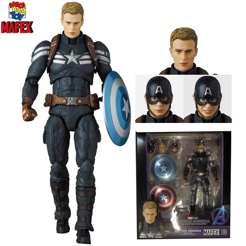 

В наличии оригинальная игрушка Medicom Mafex (No202) Капитан Америка: Зимний солдат Капитан Америка Стелс-костюм Фигурка