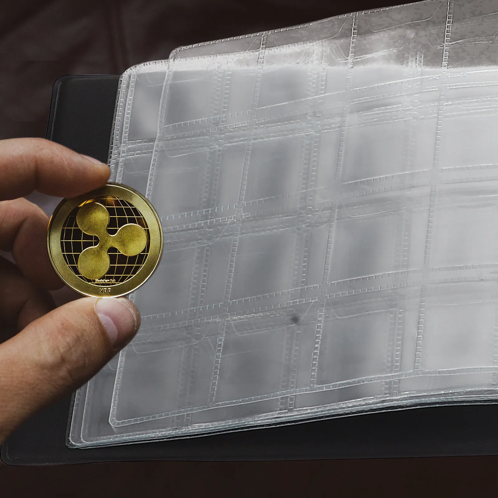 Commemorative Coin Album Transparent Inner Slot Design for Coin Collection Organizer Storage Book Wide Application Range Fine