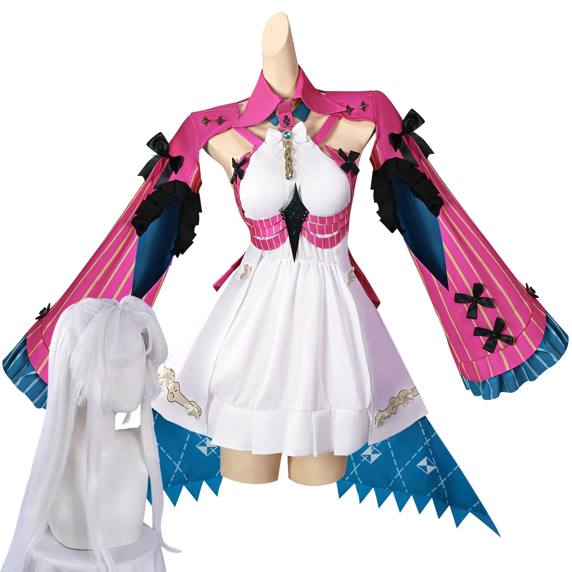 

Anime Carlotta Wuthering Waves Cosplay Costume Wig