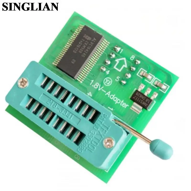 1.8V Transfer Base SPI Flash SOP8 DIP8 Conversion Mian Board MX25/W25 1.8V Adapter Board