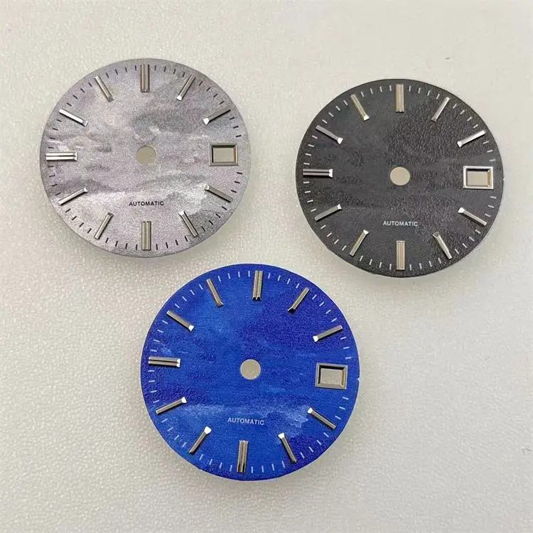 28.5mm Watch Dial for NH35 Movement Mechanical Watch Face 3D Printed Pattern Sea of Clouds No Luminous Dials Accessories