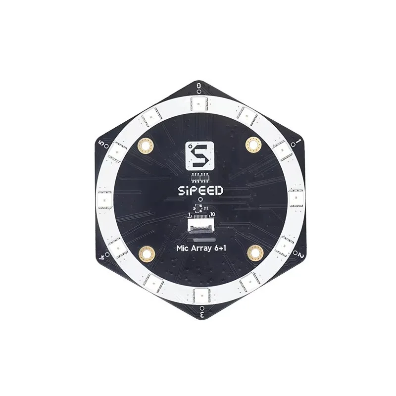 Sipeed 6+1Mic Array Drive-Free USB Sound Card Microphone Array Sound Source Positioning Module